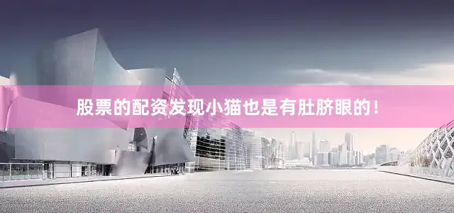 股票的配资发现小猫也是有肚脐眼的！