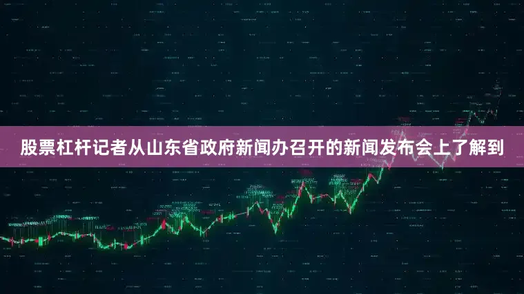 股票杠杆记者从山东省政府新闻办召开的新闻发布会上了解到