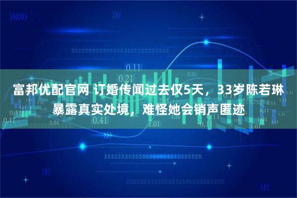 富邦优配官网 订婚传闻过去仅5天，33岁陈若琳暴露真实处境，难怪她会销声匿迹